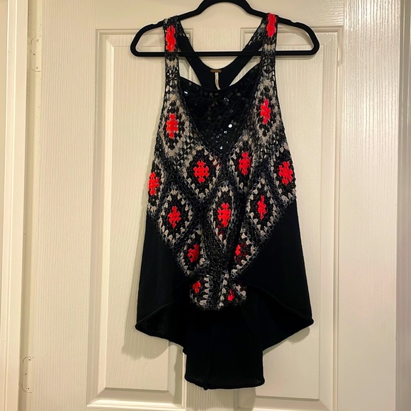 Free people, knit crochet tank - Picture 1 of 5